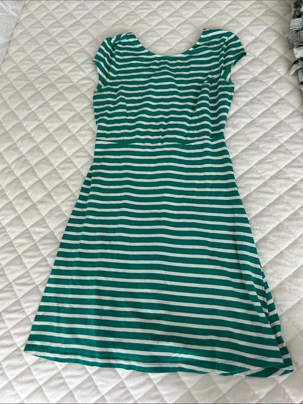 Old Navy Striped Mini Dress in Green & White Size Small